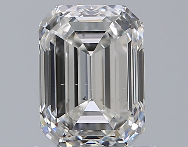 1.0 Carat Emerald Natural Diamond with  Cut Diamond in 14KT  view 1

