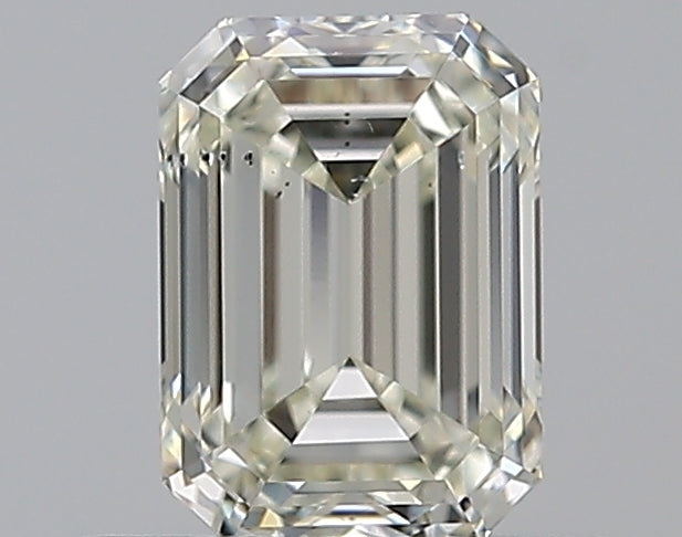 0.5 Carat Emerald Natural Diamond with  Cut Diamond in 14KT  view 1

