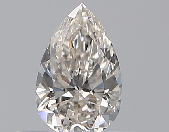 0.35 Carat Pear Natural Diamond with  Cut Diamond in 14KT  view 1
