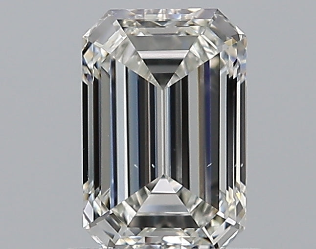 0.9 Carat Emerald Natural Diamond with  Cut Diamond in 14KT  view 1
