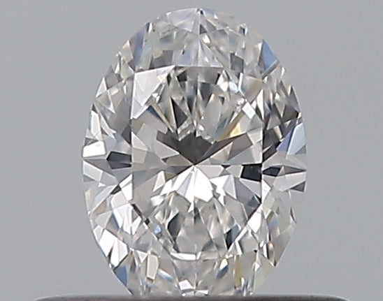0.3 Carat Oval Natural Diamond with  Cut Diamond in 14KT  view 1
