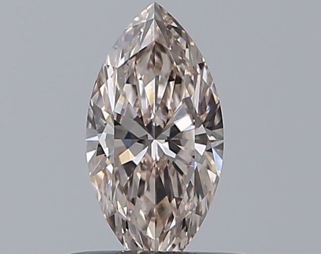 0.53 Carat Marquise Natural Diamond with  Cut Diamond in 14KT  view 1
