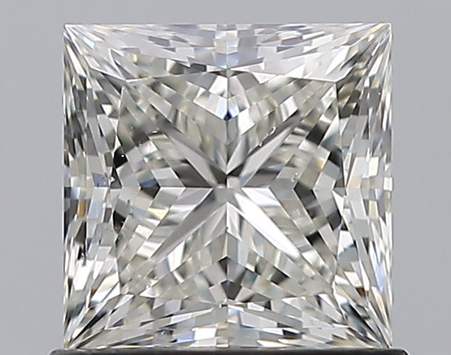 1.02 Carat Princess Natural Diamond with  Cut Diamond in 14KT  view 1

