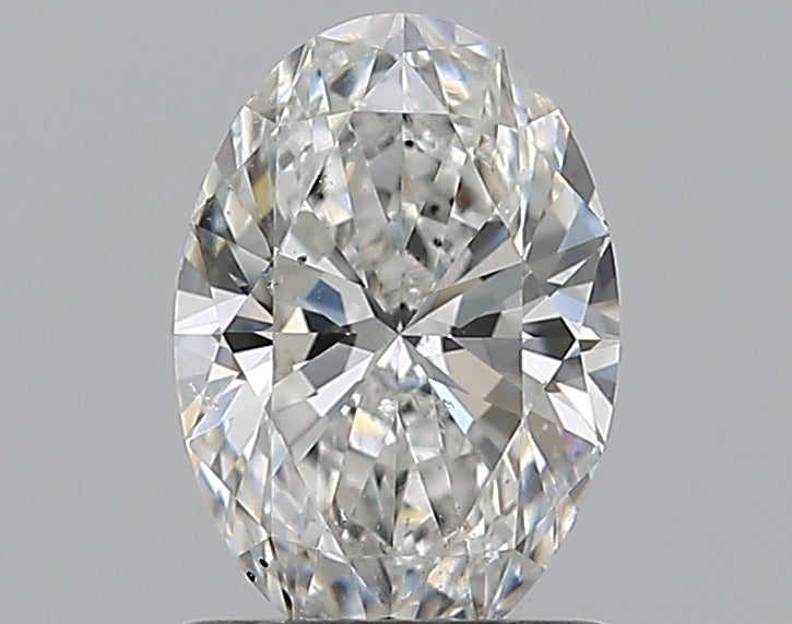 1.0 Carat Oval Natural Diamond with  Cut Diamond in 14KT  view 1
