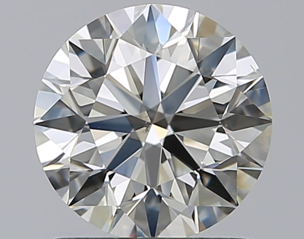 1.01 Carat Round Natural Diamond with  Cut Diamond in 14KT  view 1

