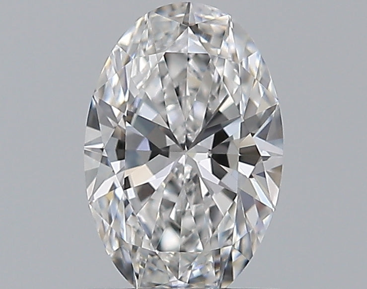 0.55 Carat Oval Natural Diamond with  Cut Diamond in 14KT  view 1
