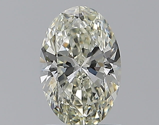 1.0 Carat Oval Natural Diamond with  Cut Diamond in 14KT  view 1
