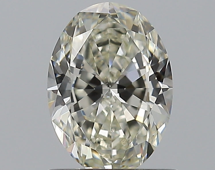 0.9 Carat Oval Natural Diamond with  Cut Diamond in 14KT  view 1
