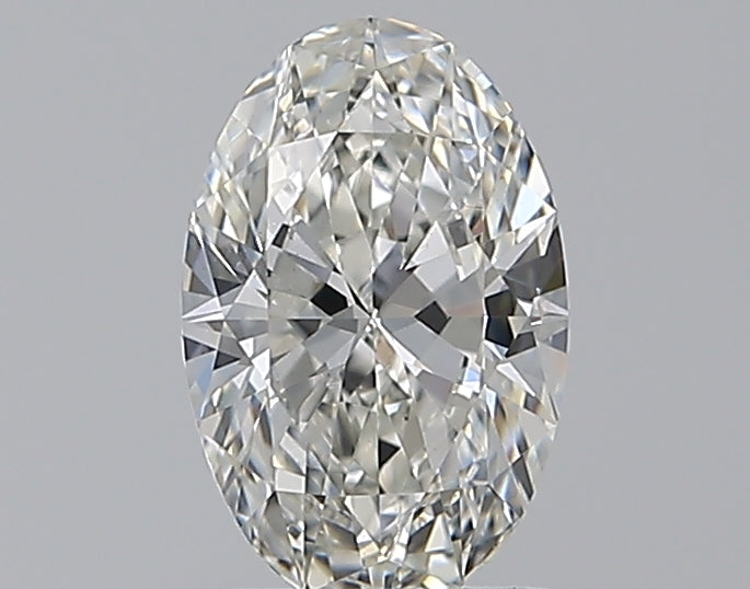 1.07 Carat Oval Natural Diamond with  Cut Diamond in 14KT  view 1
