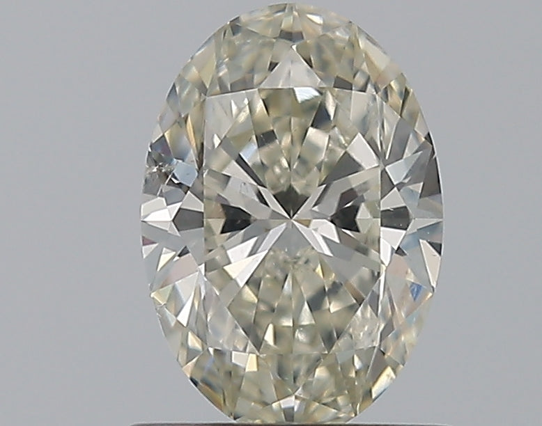 0.92 Carat Oval Natural Diamond with  Cut Diamond in 14KT  view 1
