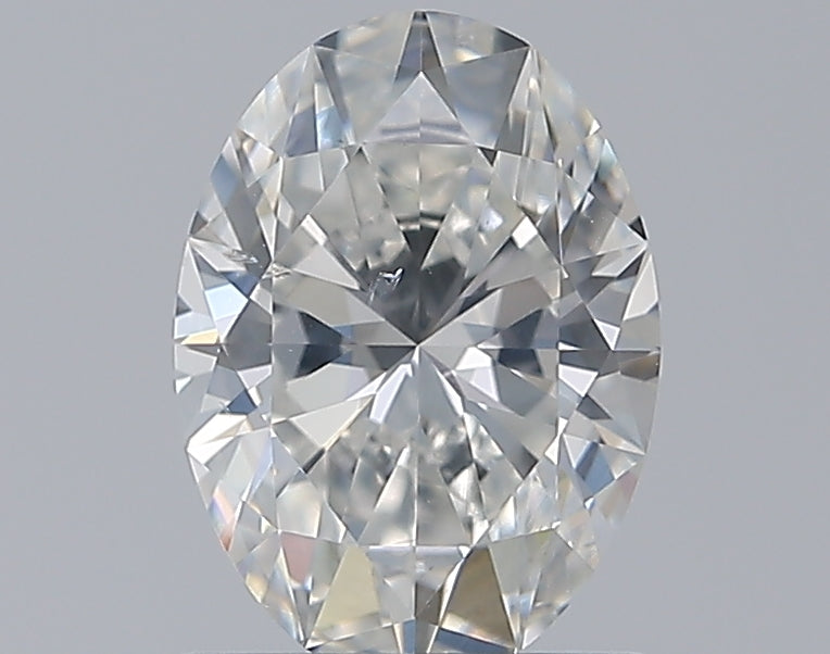 0.96 Carat Oval Natural Diamond with  Cut Diamond in 14KT  view 1

