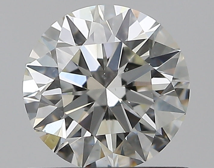 0.75 Carat Round Natural Diamond with  Cut Diamond in 14KT  view 1
