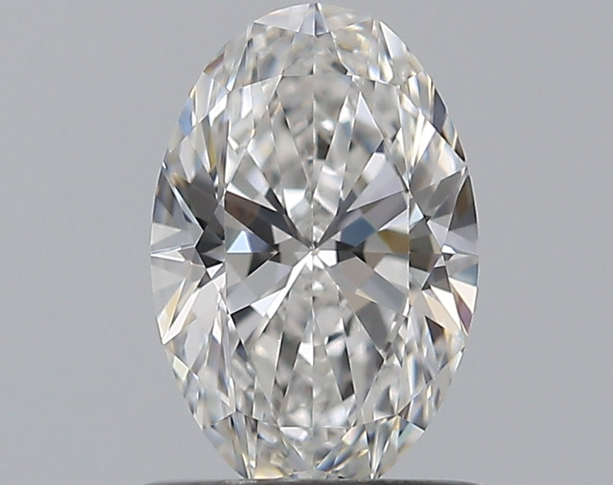 0.7 Carat Oval Natural Diamond with  Cut Diamond in 14KT  view 1
