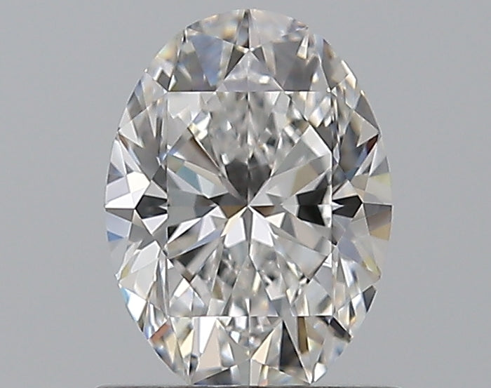 0.8 Carat Oval Natural Diamond with  Cut Diamond in 14KT  view 1
