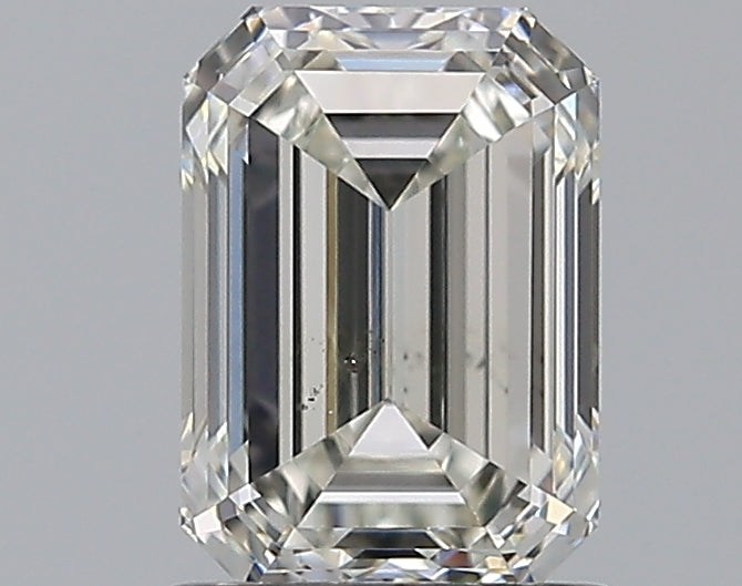 1.22 Carat Emerald Natural Diamond with  Cut Diamond in 14KT  view 1
