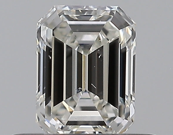 0.41 Carat Emerald Natural Diamond with  Cut Diamond in 14KT  view 1
