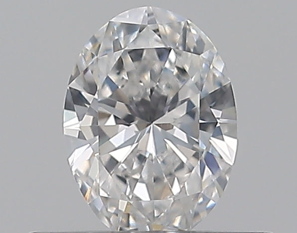 0.33 Carat Oval Natural Diamond with  Cut Diamond in 14KT  view 1
