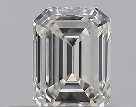 0.3 Carat Emerald Natural Diamond with  Cut Diamond in 14KT  view 1
