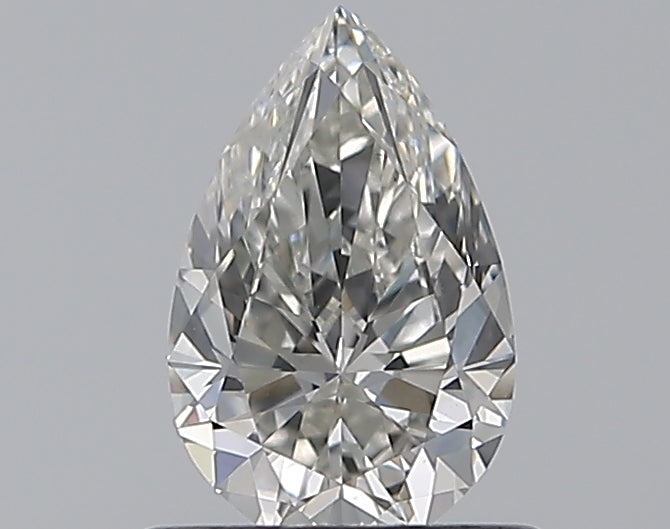 0.7 Carat Pear Natural Diamond with  Cut Diamond in 14KT  view 1
