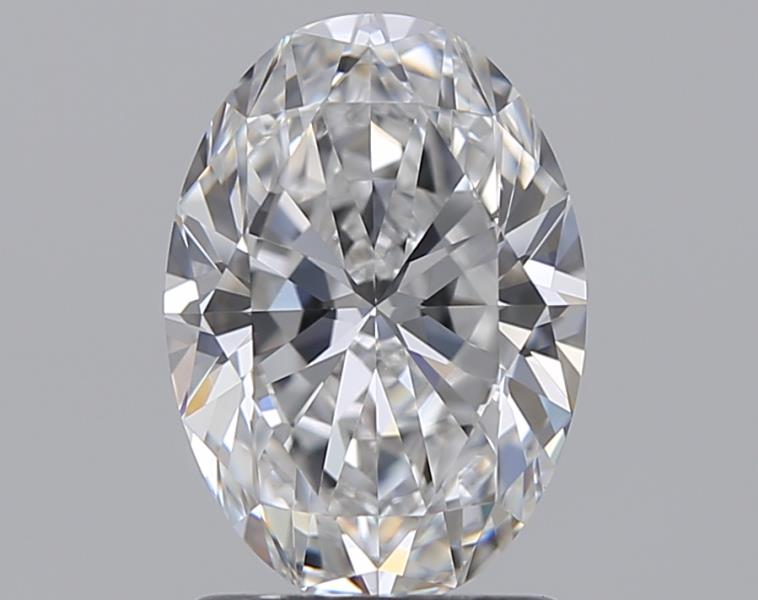 1.51 Carat Oval Natural Diamond with  Cut Diamond in 14KT  view 1
