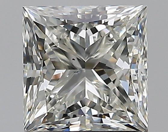 1.7 Carat Princess Natural Diamond with  Cut Diamond in 14KT  view 1

