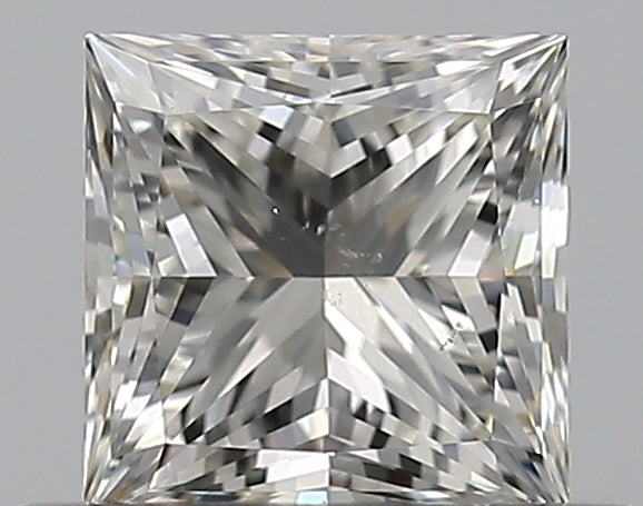 0.5 Carat Princess Natural Diamond with  Cut Diamond in 14KT  view 1
