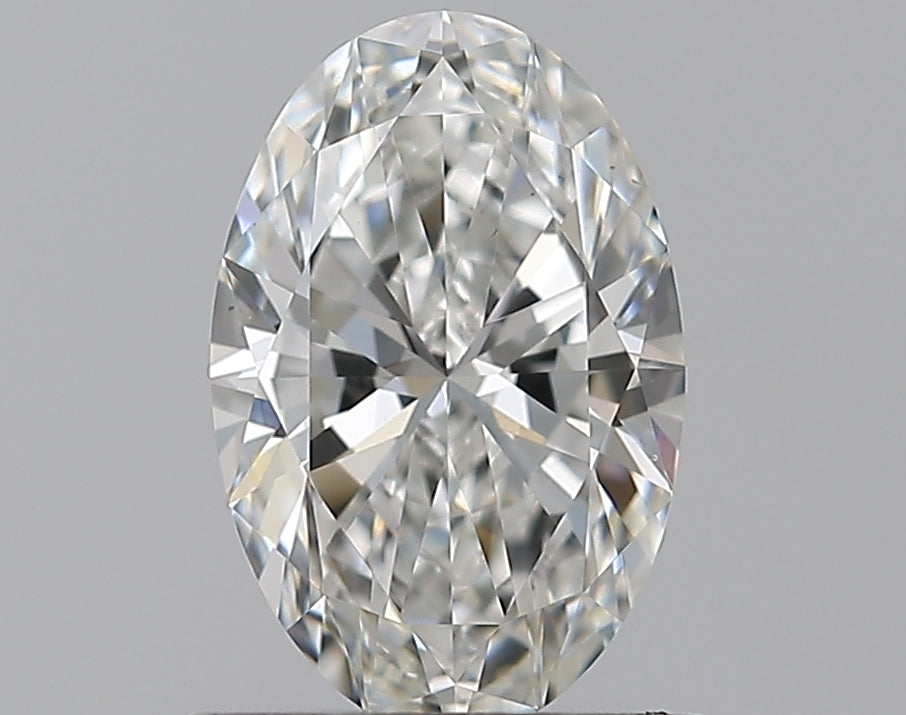 0.81 Carat Oval Natural Diamond with  Cut Diamond in 14KT  view 1

