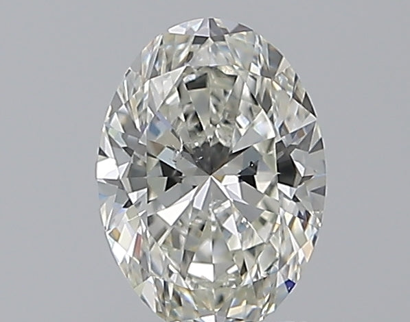 1.01 Carat Oval Natural Diamond with  Cut Diamond in 14KT  view 1
