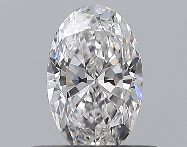 0.35 Carat Oval Natural Diamond with  Cut Diamond in 14KT  view 1
