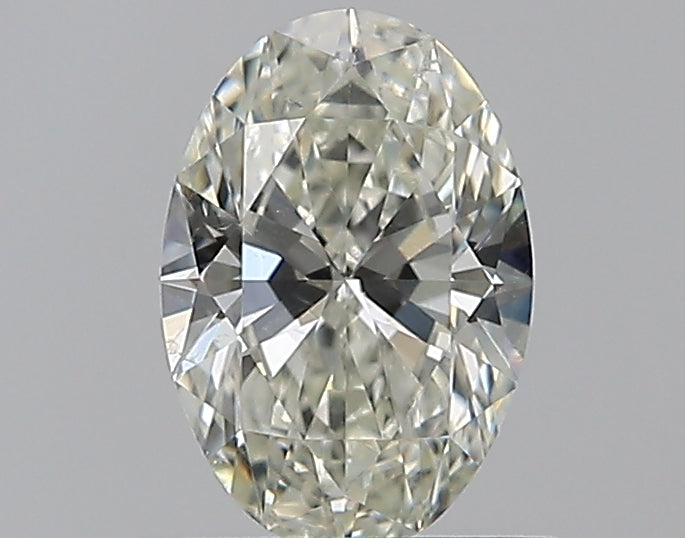 0.71 Carat Oval Natural Diamond with  Cut Diamond in 14KT  view 1
