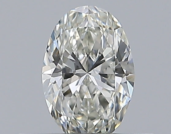 0.31 Carat Oval Natural Diamond with  Cut Diamond in 14KT  view 1
