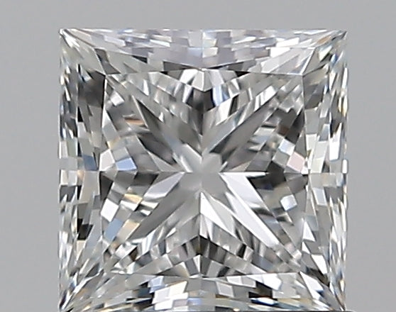 1.05 Carat Princess Natural Diamond with  Cut Diamond in 14KT  view 1
