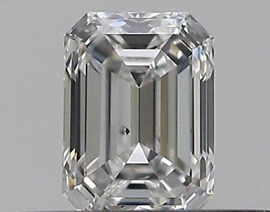 0.3 Carat Emerald Natural Diamond with  Cut Diamond in 14KT  view 1

