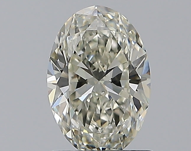 1.01 Carat Oval Natural Diamond with  Cut Diamond in 14KT  view 1
