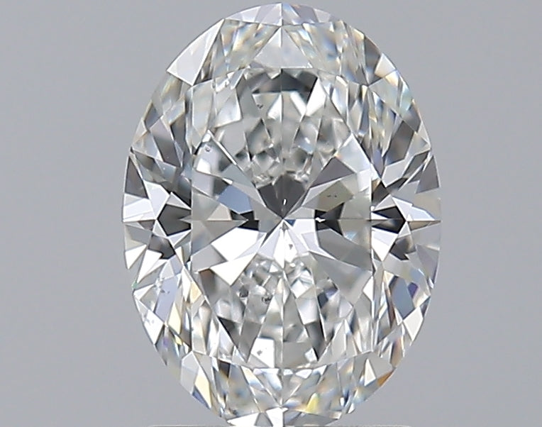 1.79 Carat Oval Natural Diamond with  Cut Diamond in 14KT  view 1
