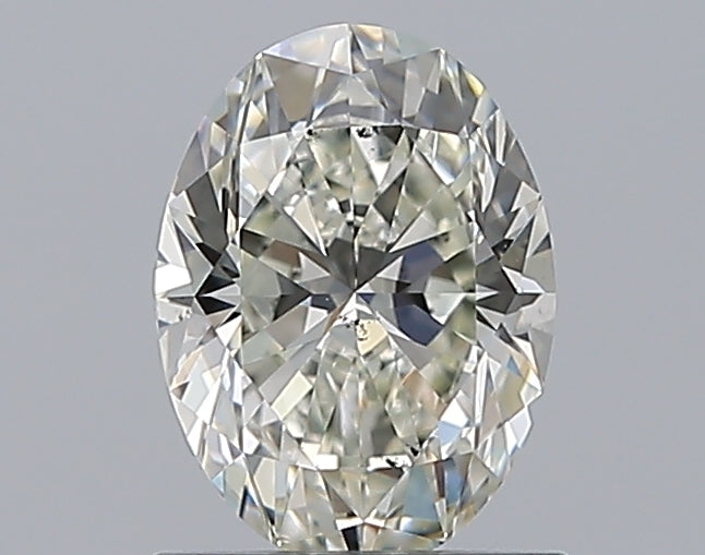 1.01 Carat Oval Natural Diamond with  Cut Diamond in 14KT  view 1
