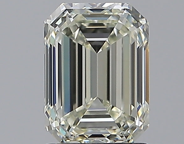 1.71 Carat Emerald Natural Diamond with  Cut Diamond in 14KT  view 1
