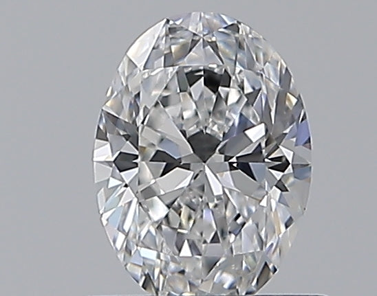 0.59 Carat Oval Natural Diamond with  Cut Diamond in 14KT  view 1
