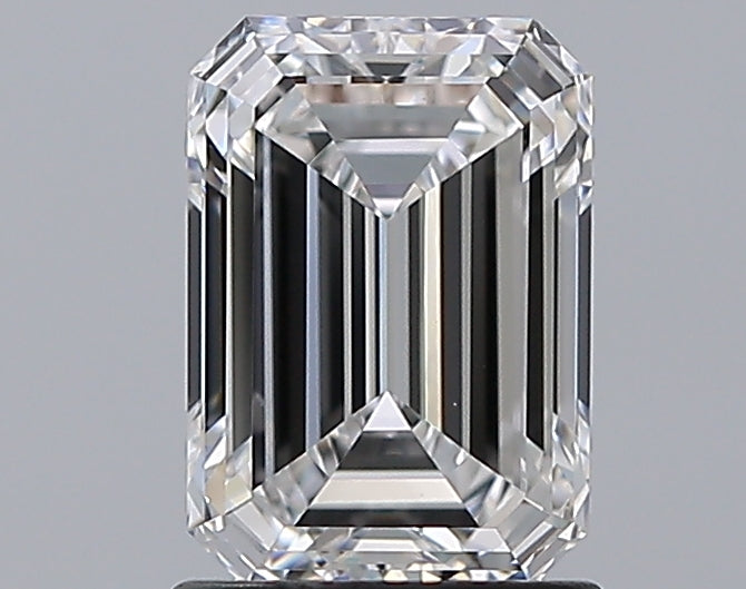 1.5 Carat Emerald Natural Diamond with  Cut Diamond in 14KT  view 1
