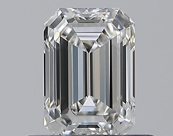 0.57 Carat Emerald Natural Diamond with  Cut Diamond in 14KT  view 1

