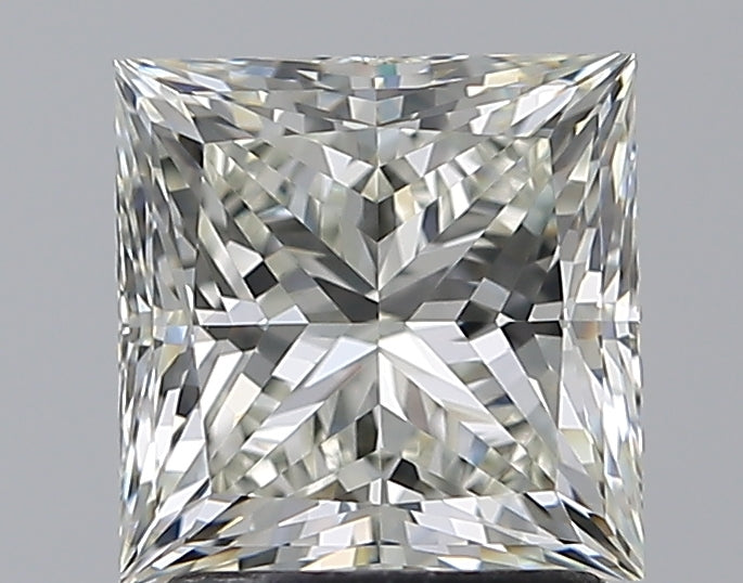 2.01 Carat Princess Natural Diamond with  Cut Diamond in 14KT  view 1

