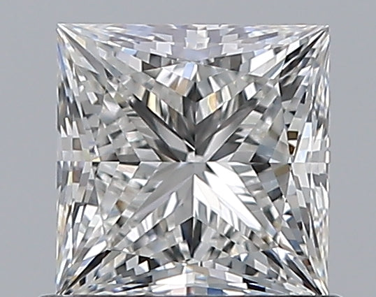 0.9 Carat Princess Natural Diamond with  Cut Diamond in 14KT  view 1
