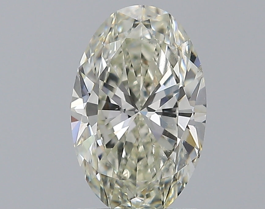 1.2 Carat Oval Natural Diamond with  Cut Diamond in 14KT  view 1
