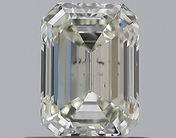 0.79 Carat Emerald Natural Diamond with  Cut Diamond in 14KT  view 1
