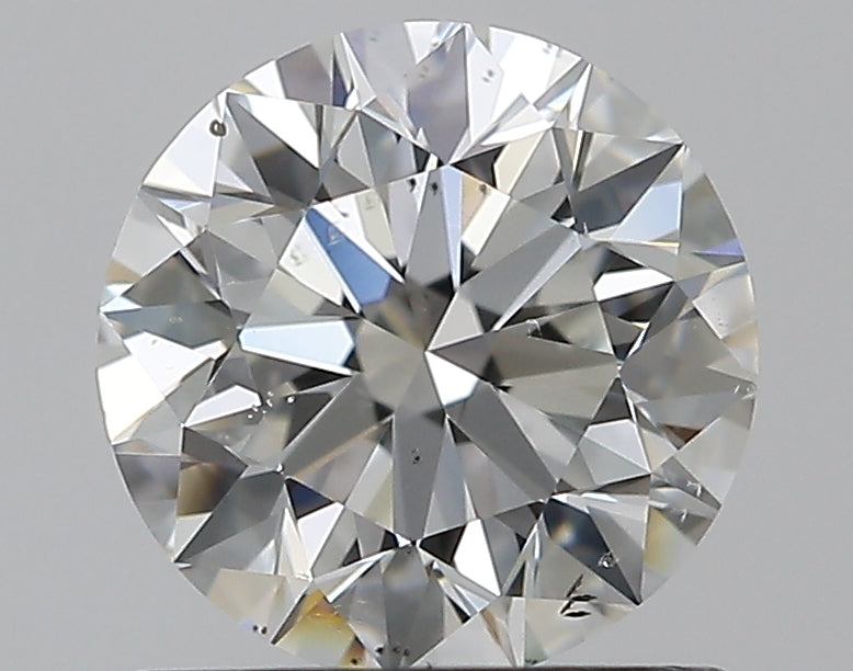 1.0 Carat Round Natural Diamond with  Cut Diamond in 14KT  view 1
