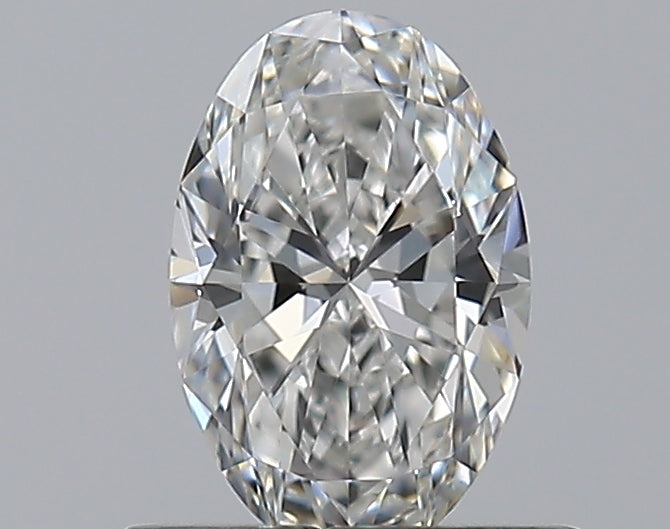 0.5 Carat Oval Natural Diamond with  Cut Diamond in 14KT  view 1
