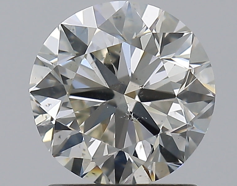 1.5 Carat Round Natural Diamond with  Cut Diamond in 14KT  view 1
