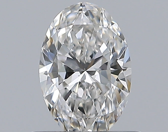0.52 Carat Oval Natural Diamond with  Cut Diamond in 14KT  view 1

