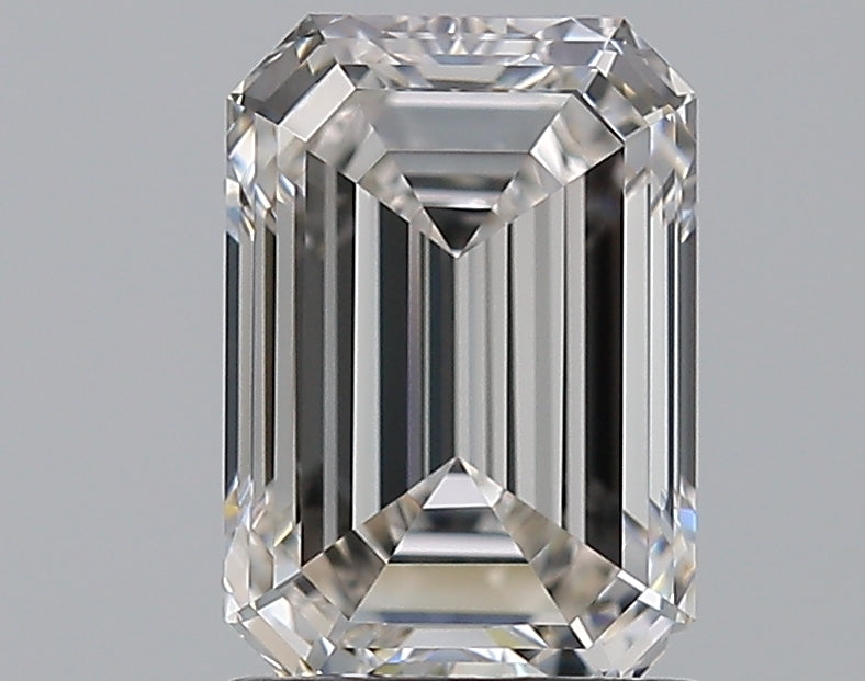 1.62 Carat Emerald Natural Diamond with  Cut Diamond in 14KT  view 1
