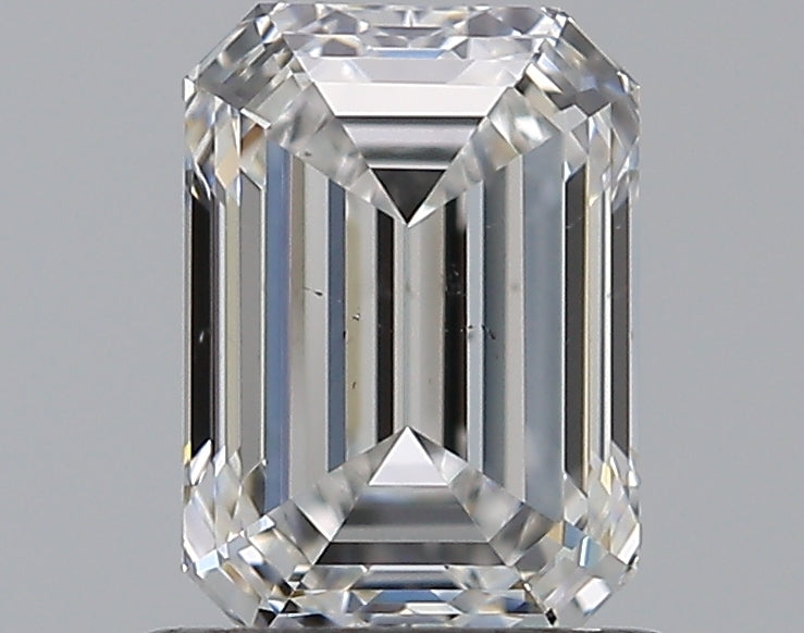 1.0 Carat Emerald Natural Diamond with  Cut Diamond in 14KT  view 1
